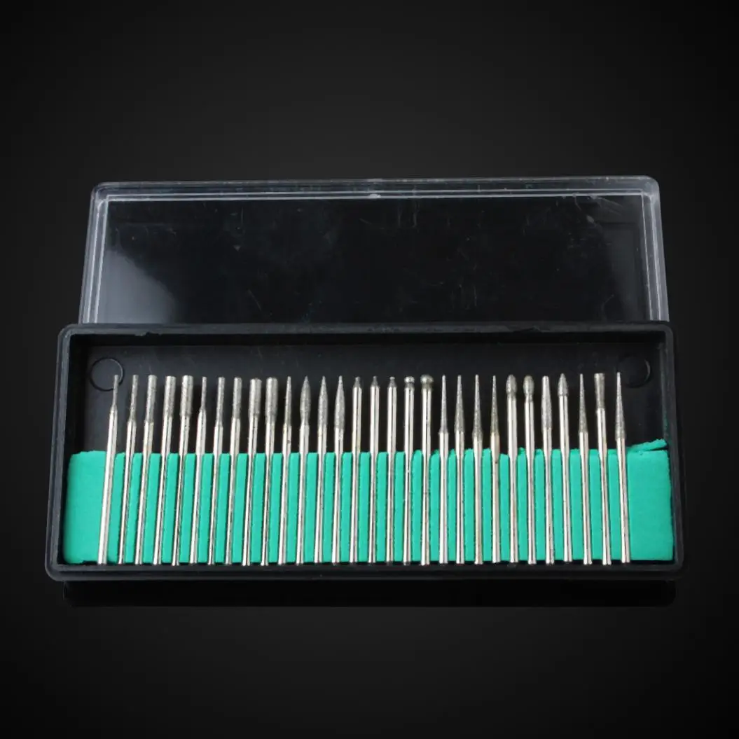 30 шт алмазное напыление сверла Набор для электрическими дрелями и шлифовальный