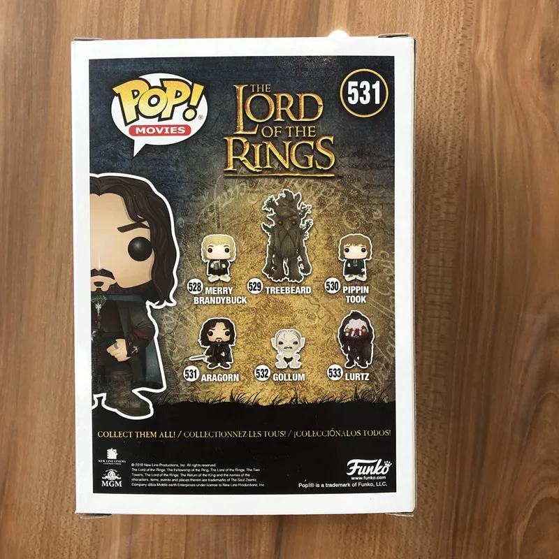Funko pop официальный Властелин колец-Aragorn Виниловая фигурка Коллекционная модель игрушки с оригинальной коробкой