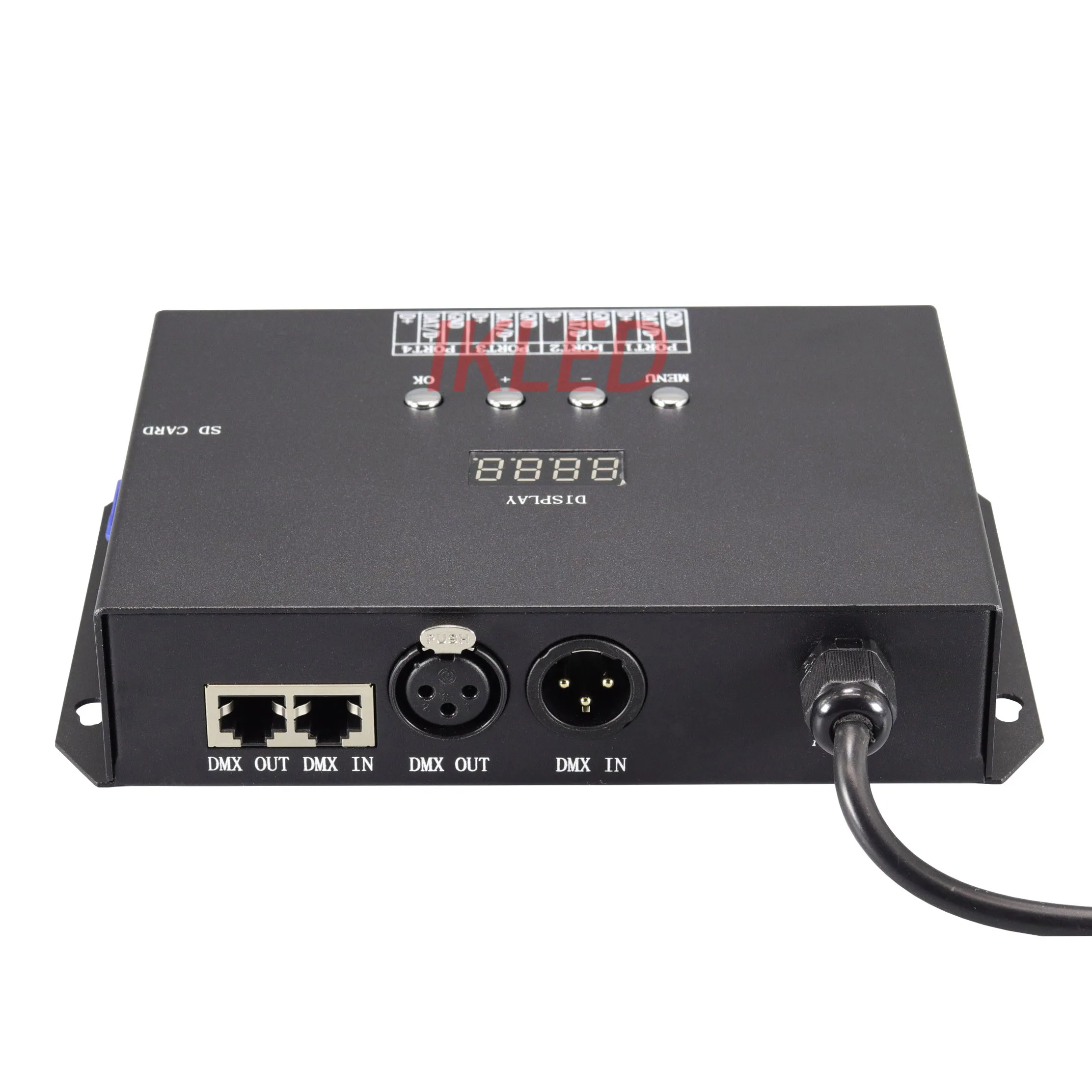 led 4 ports artnet controller 16 universes 2720 pixels DMX to SPI WS2811/2812/2813 UCS1903 TM1914 TM1814 DMX512 support SD card | Освещение