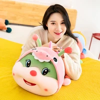 new big stuffed animals doll transform into caterpillar plush toy sleeping pillow doll childrens birthday gift to girlfriend