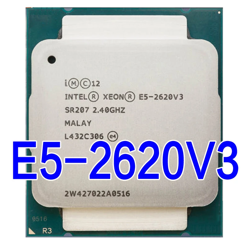 Intel Ксеон E5 2620 V3 процессор SR207 2,4 ГГц 6 Core 85 Вт Разъем LGA 2011-3 Процессор E5 2620V3