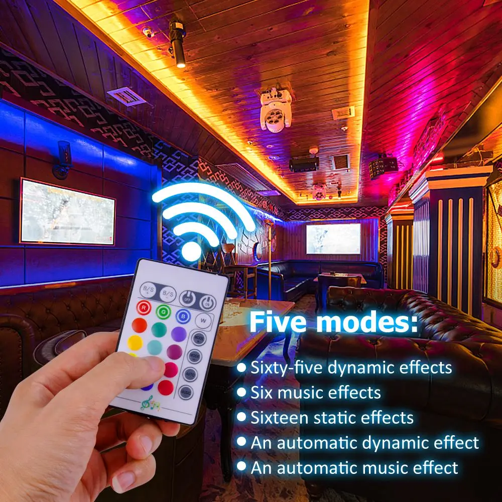 

RGB LED Strip 10M Music Controller USB RGB LED Strip Light DC 12V Waterproof diode ribbon Flexible Controller For TV Background
