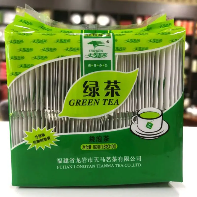 

100 sachets/200 sachets Green tea bag tea disposable tea bag per bag catechins ECGC green tea packet tea 1package=100sachets