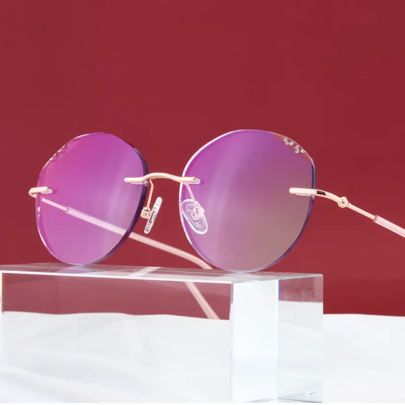 Новые очки в сетчатой Красной оправе с защитой от сисветильник женские круглые