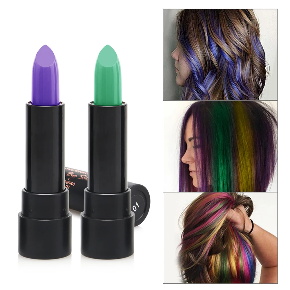 NICEFACE портативная одноразовая многоцветная краска для волос ручка долговечная