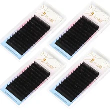 Lashrujade Faux Mink Individual Eyelashes Extension Regular Classic Lashes Extension Russian Volume Lash For Professional Makeup