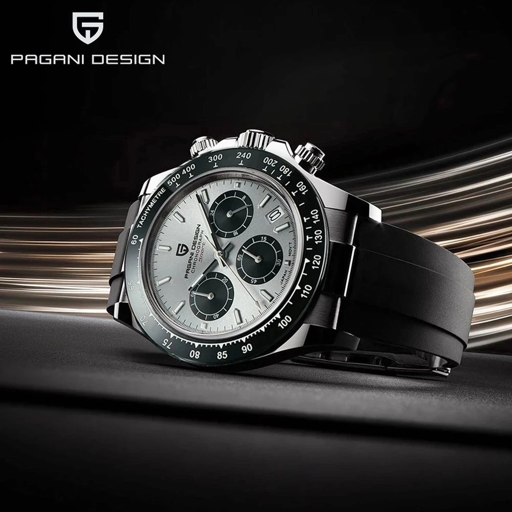 

PAGANI DESIGN Men Watch Top Brand Luxury Quartz Multifunction Sports Watch for Men Automatic Chronograph Waterproof 100M Relogio
