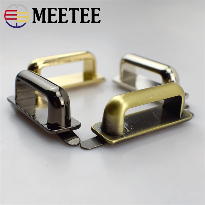 4/10 шт. Meetee 25*9 мм кольцо в виде буквы D с металлическими пряжками и мостовой соединитель вешалка зажим для пакетов металлические украшения для шитья Чемодан аксессуары