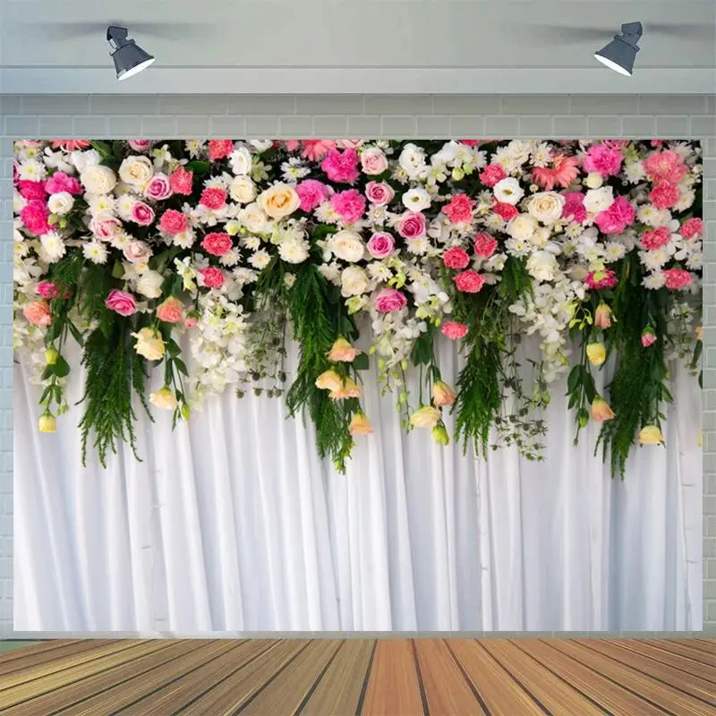 

Романтический фон для фотосъемки на День святого Валентина с изображением роз украшение для свадебной вечеринки 3D цифровой фон для фотосту...