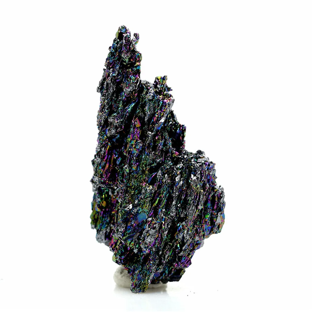 

Natural Colorful Mineral Ore Ornaments Malachite Home Kitchen Decoration Quartz Mineralstone Titanium Quartz Cluster Figurine