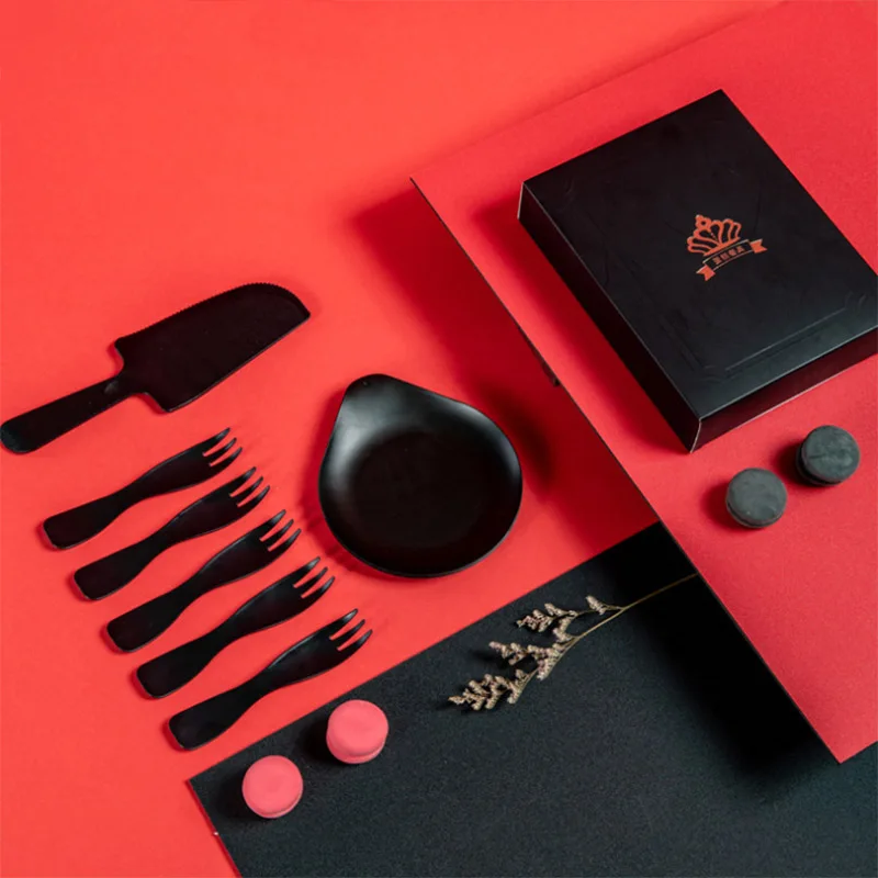 На свадьбу и день рождения вечерние торт одноразовые лоток для столовых приборов