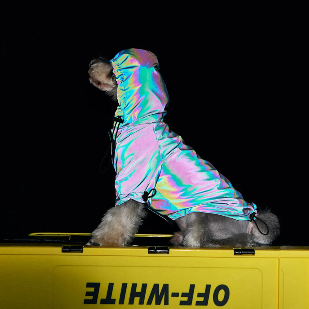 Дождевик с надписью ФБР (Ночное видение Светоотражающая ветровка капюшоном