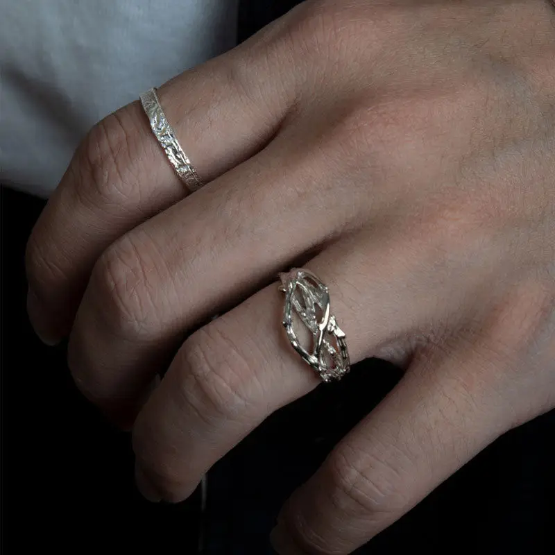 

Fashion Crystal Cross Line Open Silver Rings For Women Korean Simple Adjustable Zircon Ring Finger Charm Wedding Jewelry New