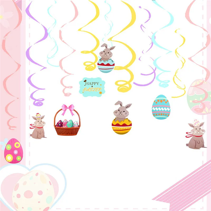 8 шт. подвесная висячая гирлянда в виде яйца | Дом и сад