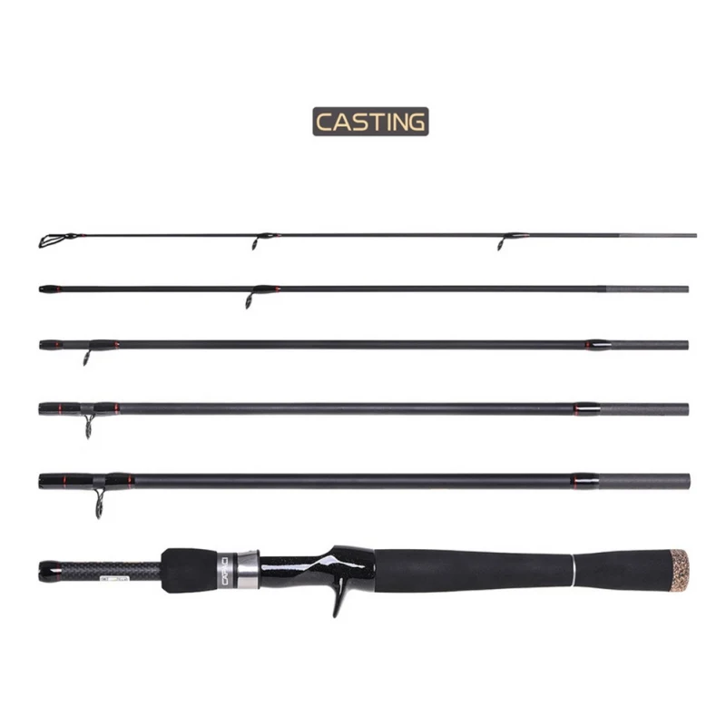 

Fishing CAPACI Carbon Small Sea Pole Fiber Telescope Fishing Rods Travel Spinning Fishing Pole
