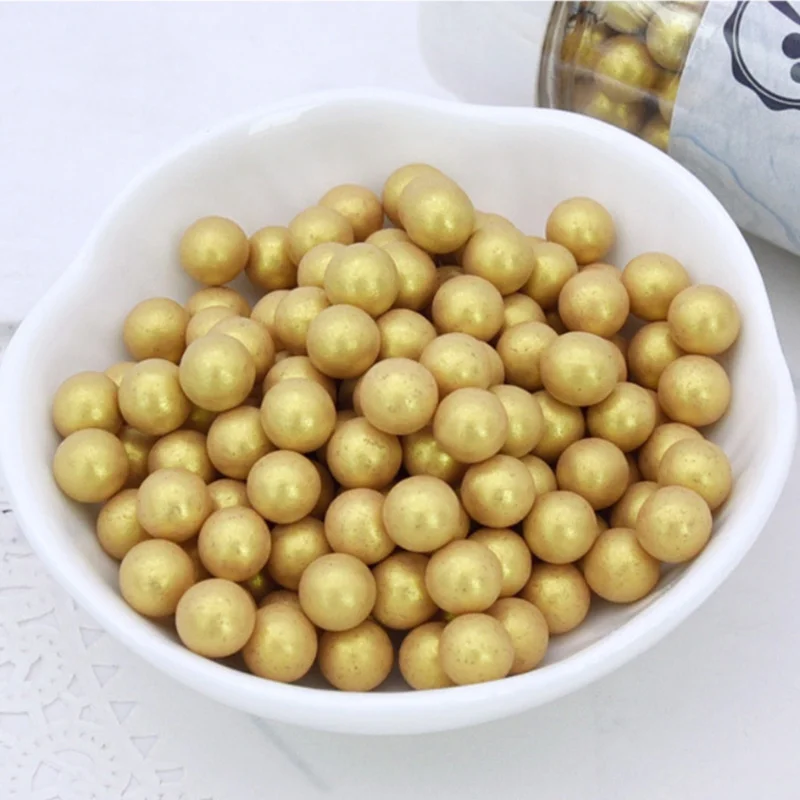 Золотая выпечка съедобный Золотой сахар жемчужный порошок 85 г 1/2 5/4/7/10/12/14 мм| |