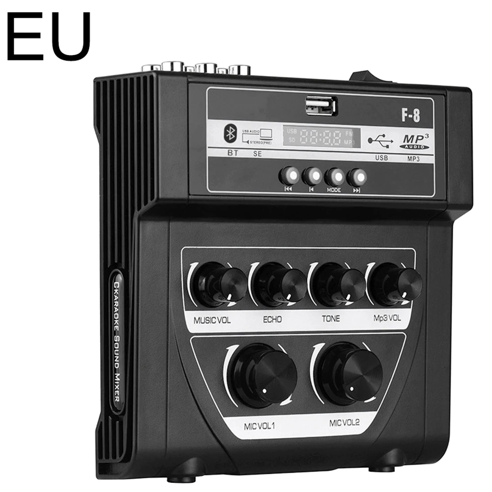 

Home KTV Speaker Portable Audio Mixer Sound Mini Karaoke Microphone Stereo Echo Mixer Outdoor Performances Accessories