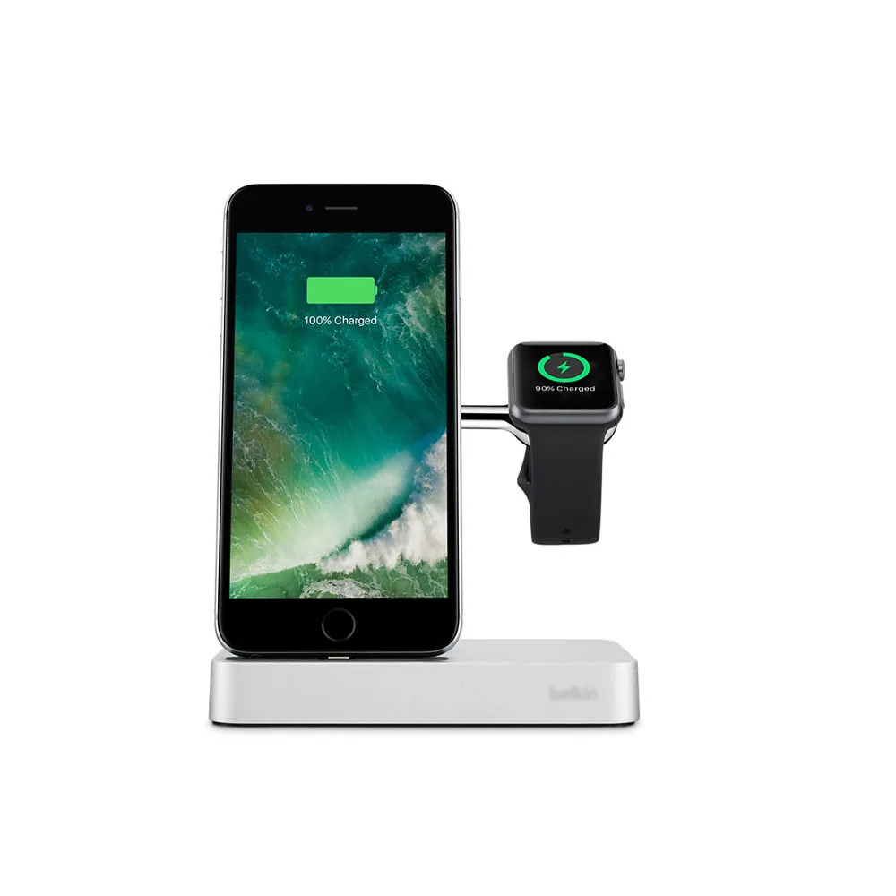 Подходит для Apple Watch IPHONE Подставка зарядки розовое золото серебро|Компьютерные