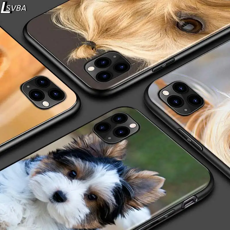 Чехол для iPhone 12 Pro Max Mini 11 XS X XR 6S 6 7 8 Plus яркий черный с терьером | Мобильные телефоны