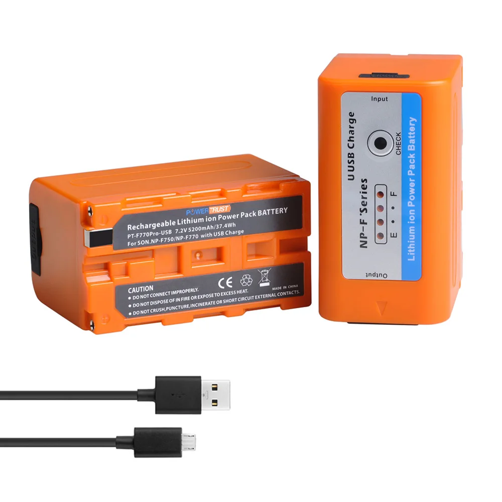 Аккумулятор с 4 светодиодными лампами 5200 мА · ч кабель Micro USB для Sony светильник