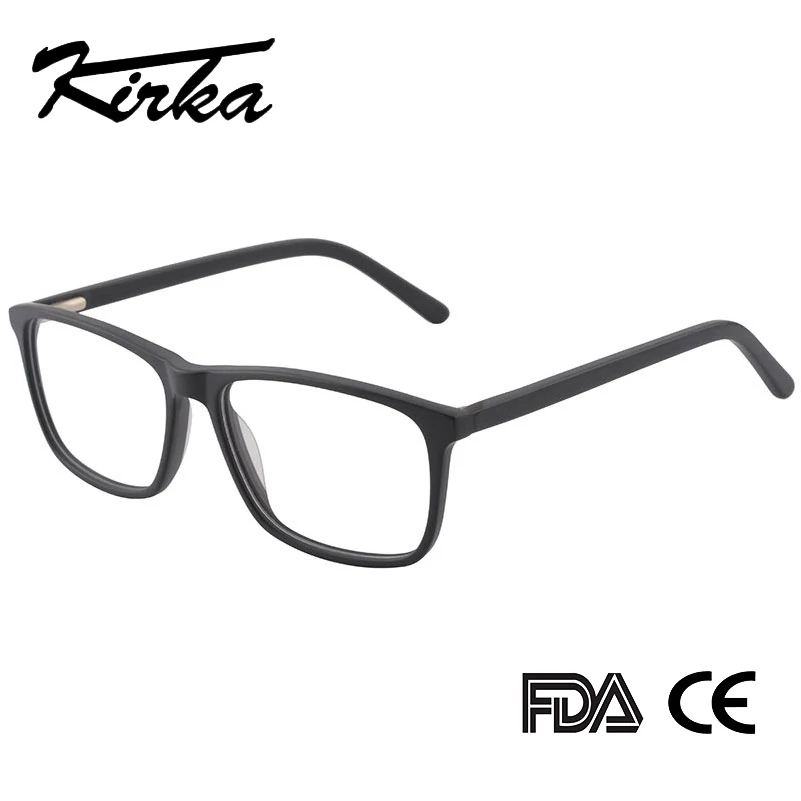 Черные очки мужские ацетатные оправы для очков оптические прозрачные линзы