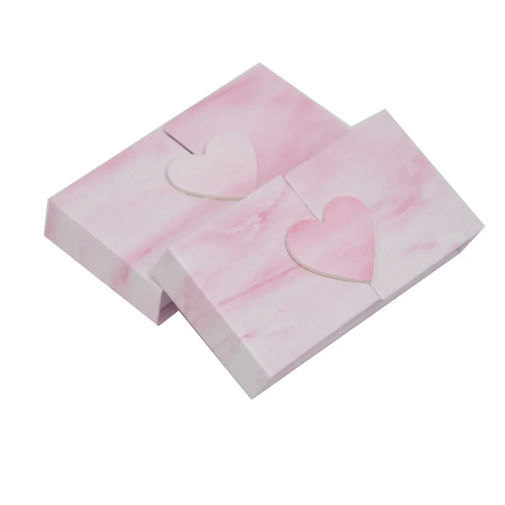 

Wholesale eyelash packaging box lash boxes package custom rectangle marble pink mink lashes makeup case vendors fast shipping