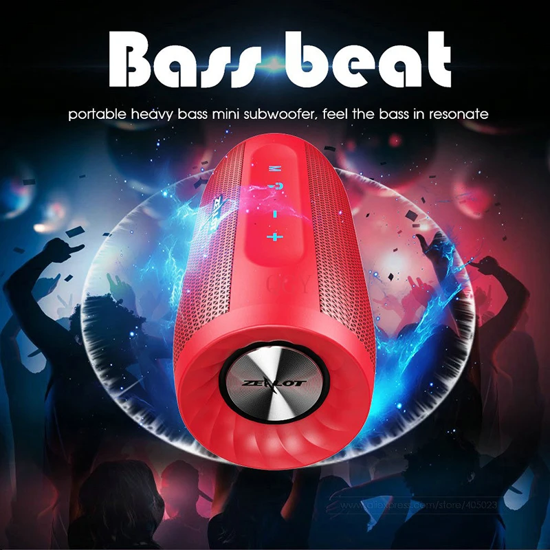 

Bluetooth-Колонка ZEALOT S16 портативная Водонепроницаемая с сабвуфером