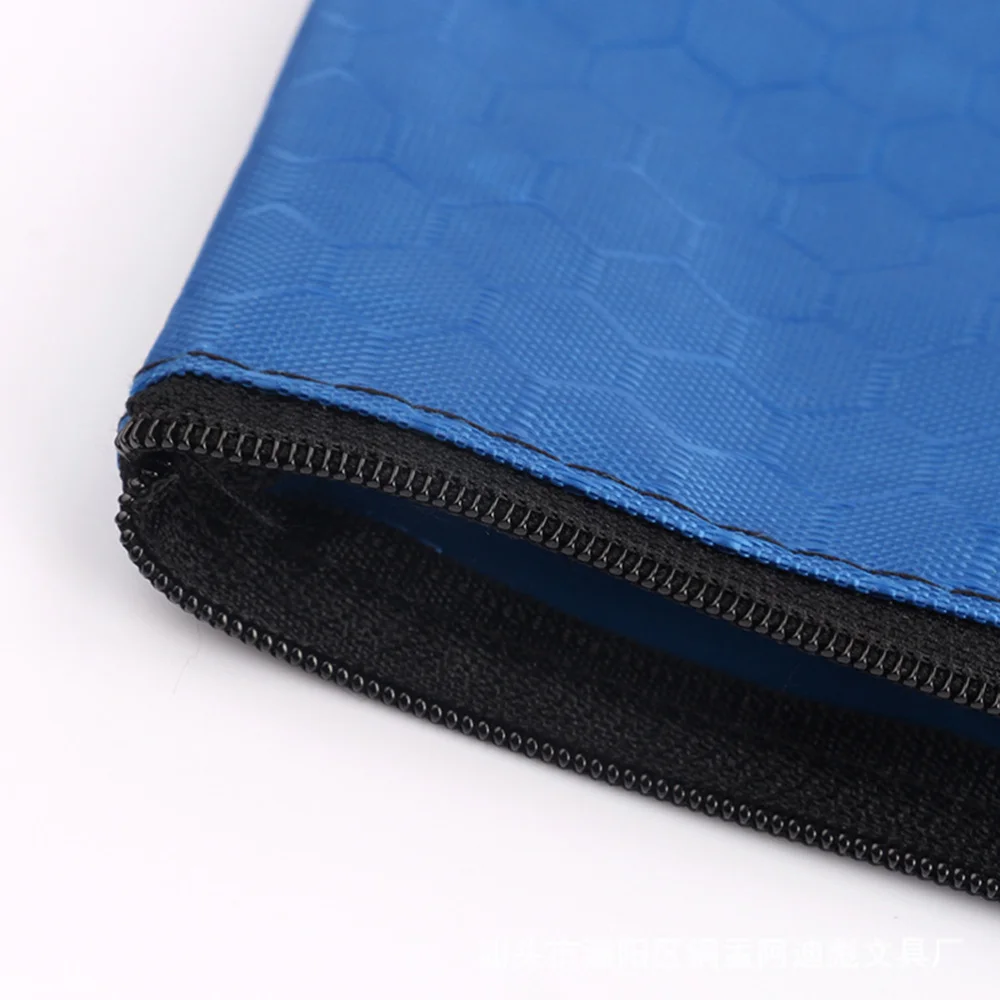 

10pcs Canvas File Bag Pattern Durable Zipper Document Bag Waterproof Paper File Folders Bag