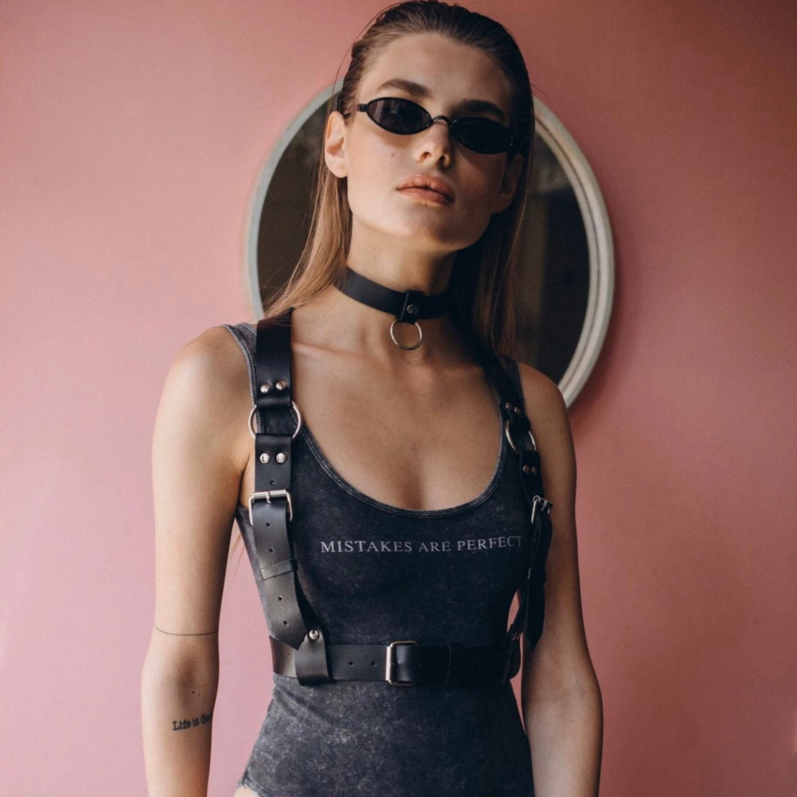 GAMPORL регулируемые кожаные ремни для Тела Бондаж женские сексуальные Подтяжки