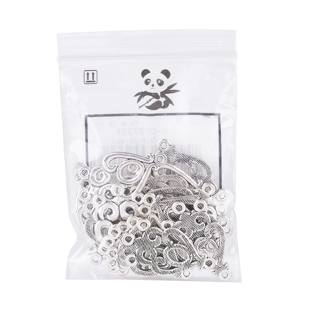 PandaHall 20 шт античный серебряный цвет прямая Люстра компоненты звенья без свинца и