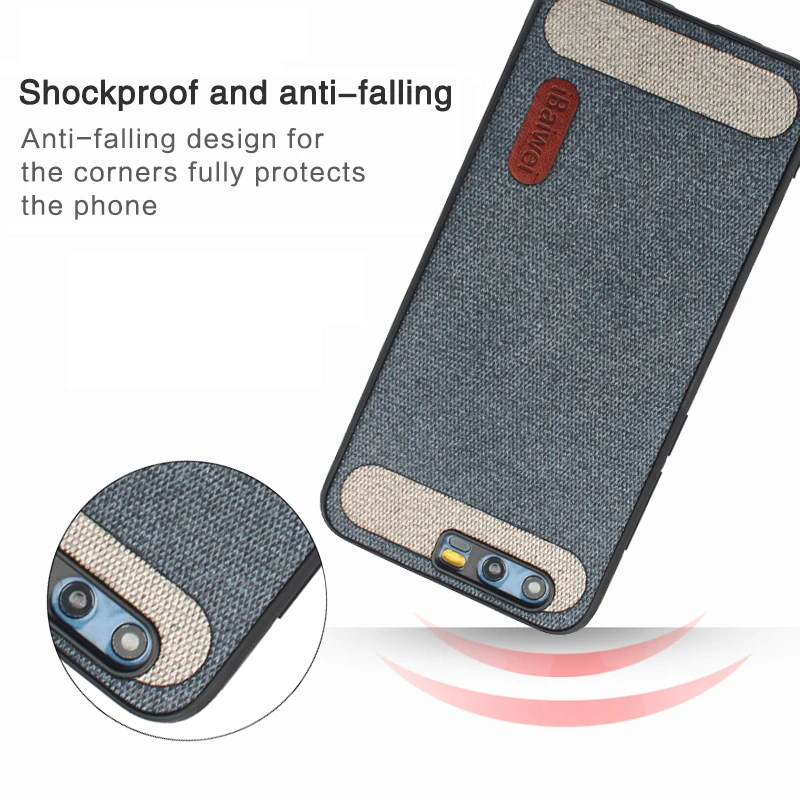 Holder for Huawei Honor 9 Phone Case Back Cover Silicone TPU PC Edge Business Fabric Shockproof Coque Capa Shell |