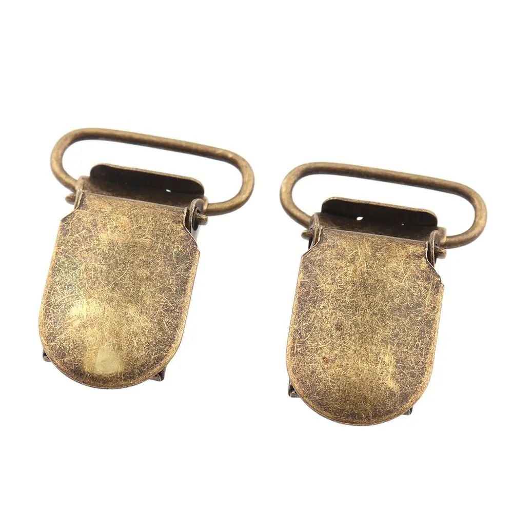 10 шт. Металлические Античные бронзовые подтяжки металлические зажимы для соски