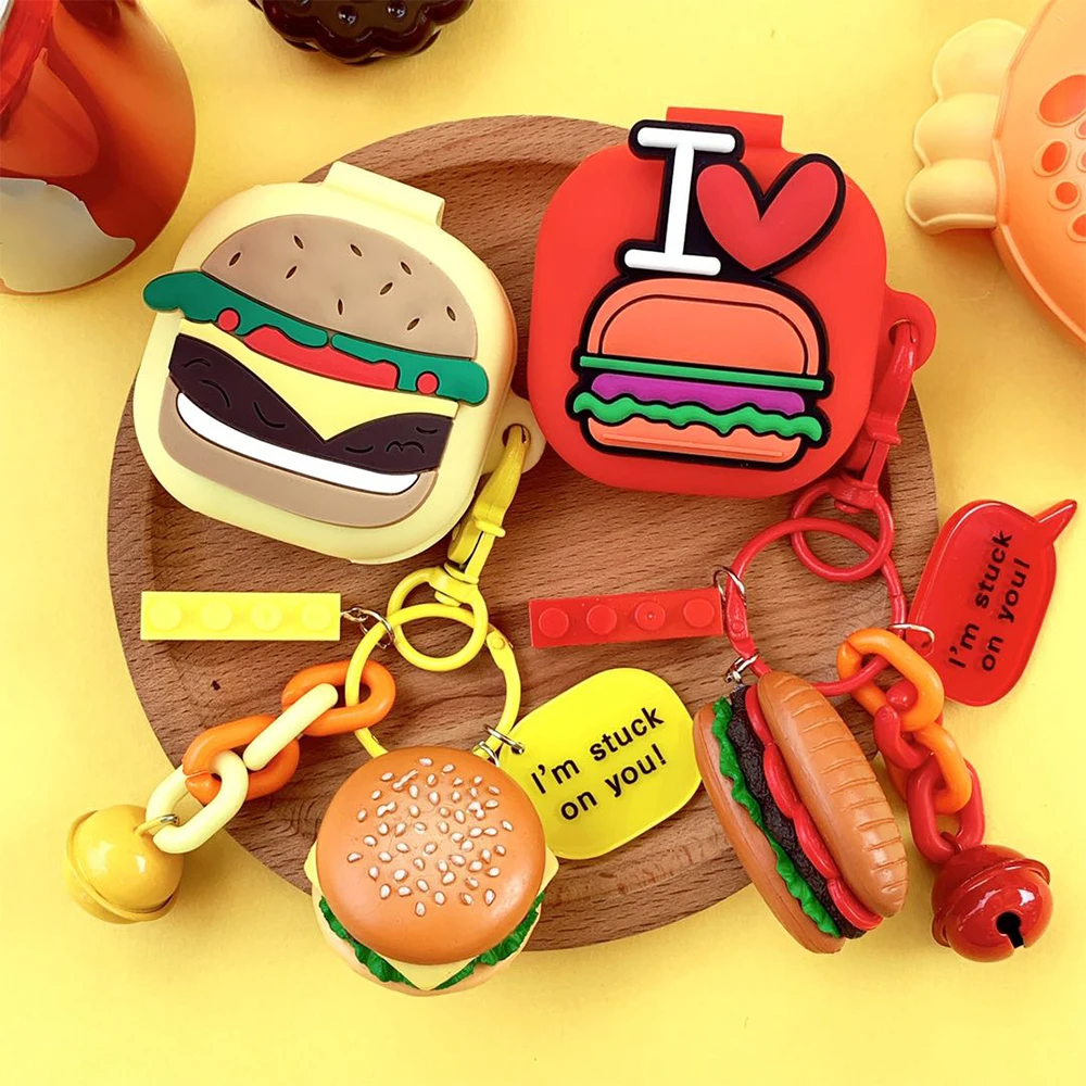 

Funny Hamburg Silicone Cover for Samsung Galaxy Buds Live 2020 Case Wireless Bluetooth Earphone Case for Galaxy Buds / Buds Plus