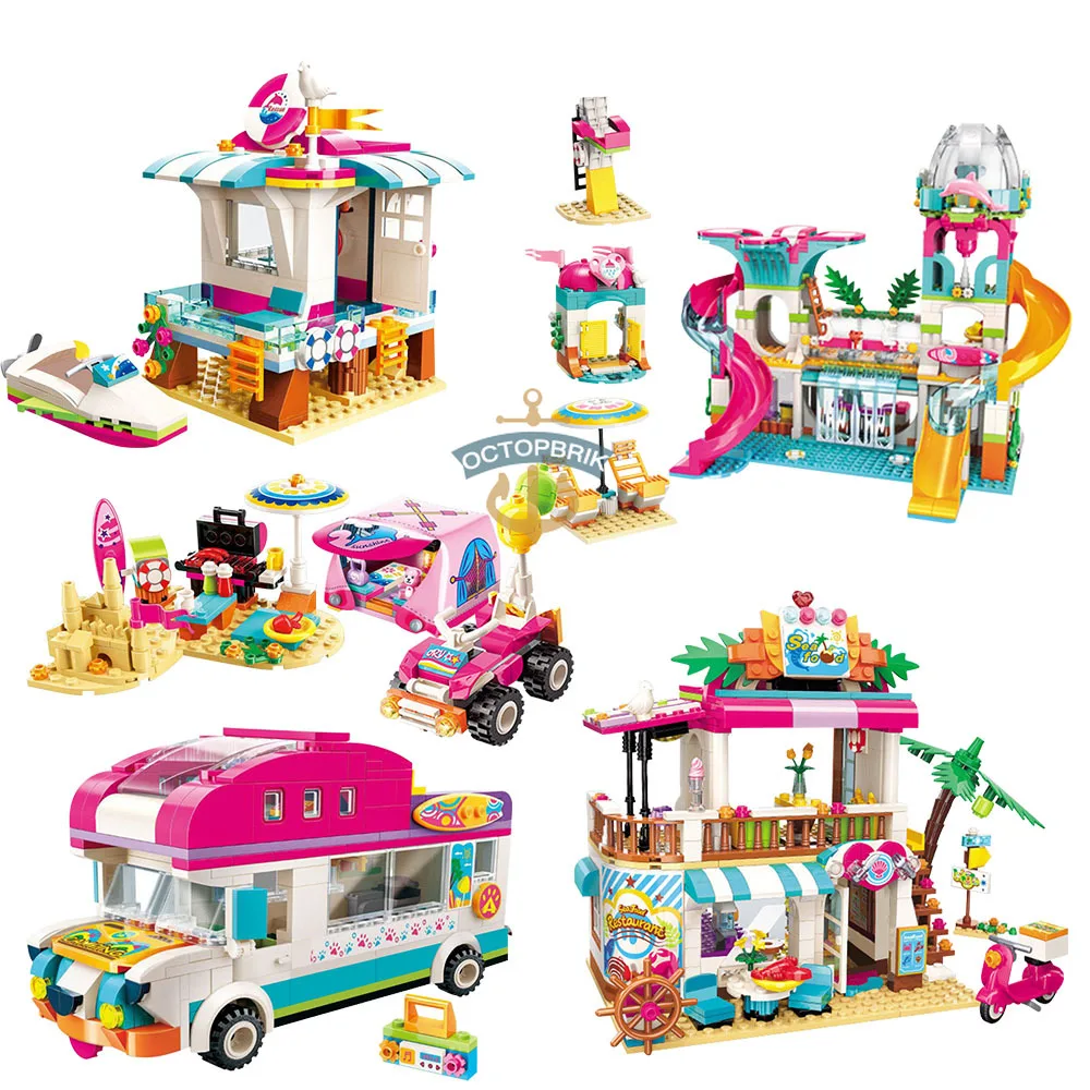 Для девочек приморский пляж слайд парк развлечений дома вечерние строительных