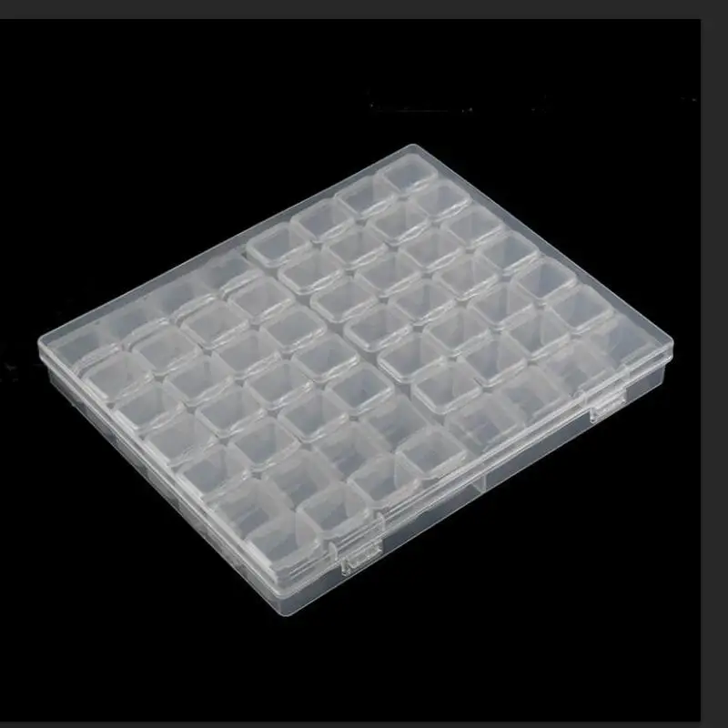 Красочные аксессуары для вышивки с 56 решетками коробки алмазной живописи