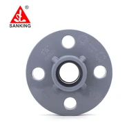 sanking 12 10 cpvc single flange pipe fittings flange pvc pipe fittings connector plastic pipe fitting connector