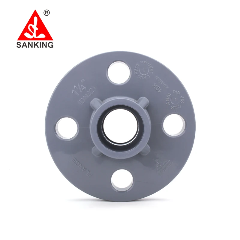 Sanking 1/4 &quot-10&quot CPVC однофланцевый фитинг для труб фланец фитинги из ПВХ соединитель