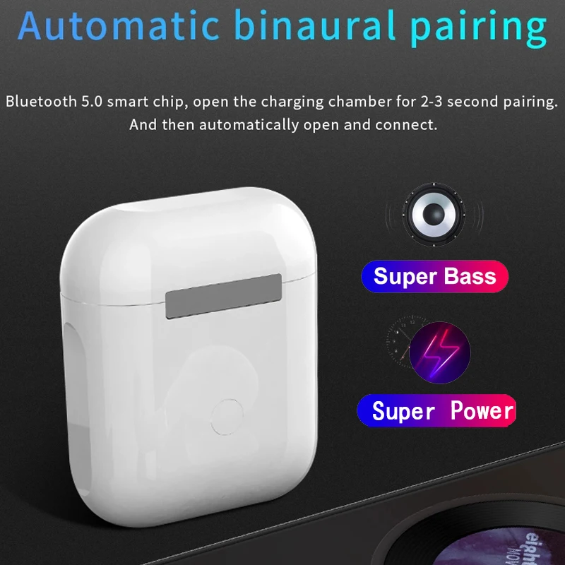 Беспроводные наушники 2020 New Ear Buds Bluetooth Earphones 9D Bass Earbuds I30 Super X gen 2 TWS PK I7s I12 I11 I14 Headphone.