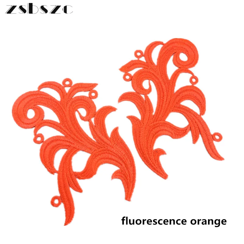 1 пара Кружевная аппликация с вышивкой для косплея танго латиноамериканских