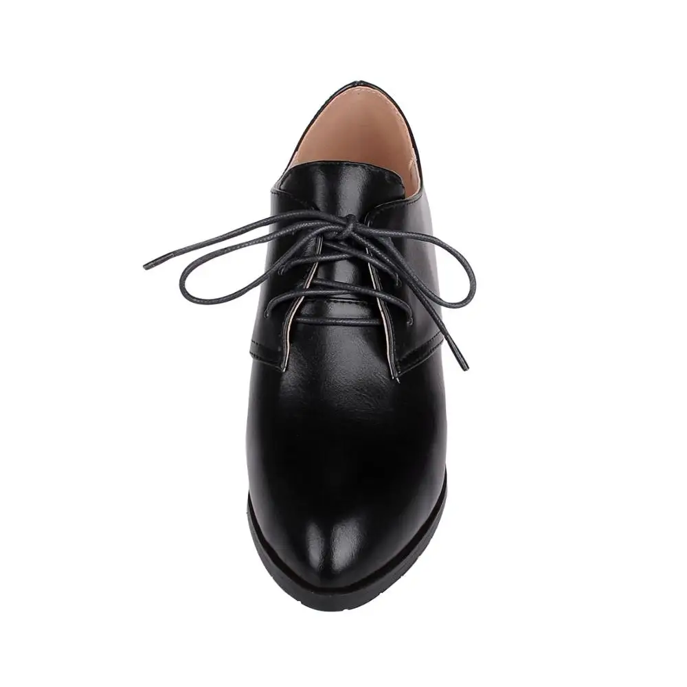 4 см Туфли-оксфорды из замши на не сужающемся книзу массивном каблуке с круглым