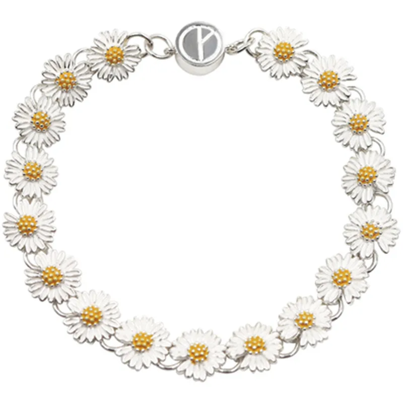 

Новинка 2020 г., браслет с небольшими маргаритками Ins GD подобного размера, Антивоенный браслет, браслеты для пожилых в стиле хип-хоп, трендовые ...