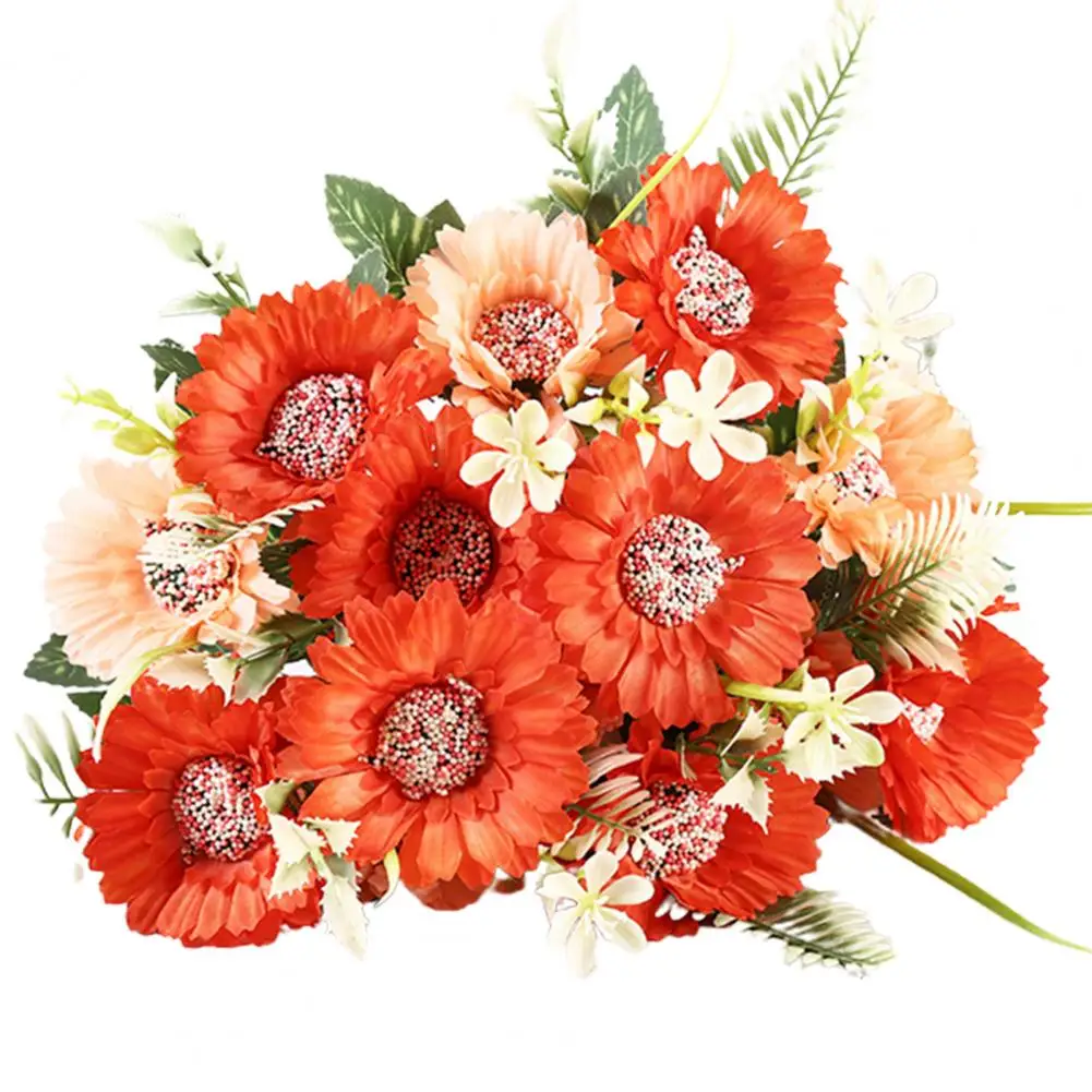 

DIY 1 Bouquet Anti-fall Photography Props Artificial Plant Easy to Maintain Artificial Plant Ornamental Wedding Decor