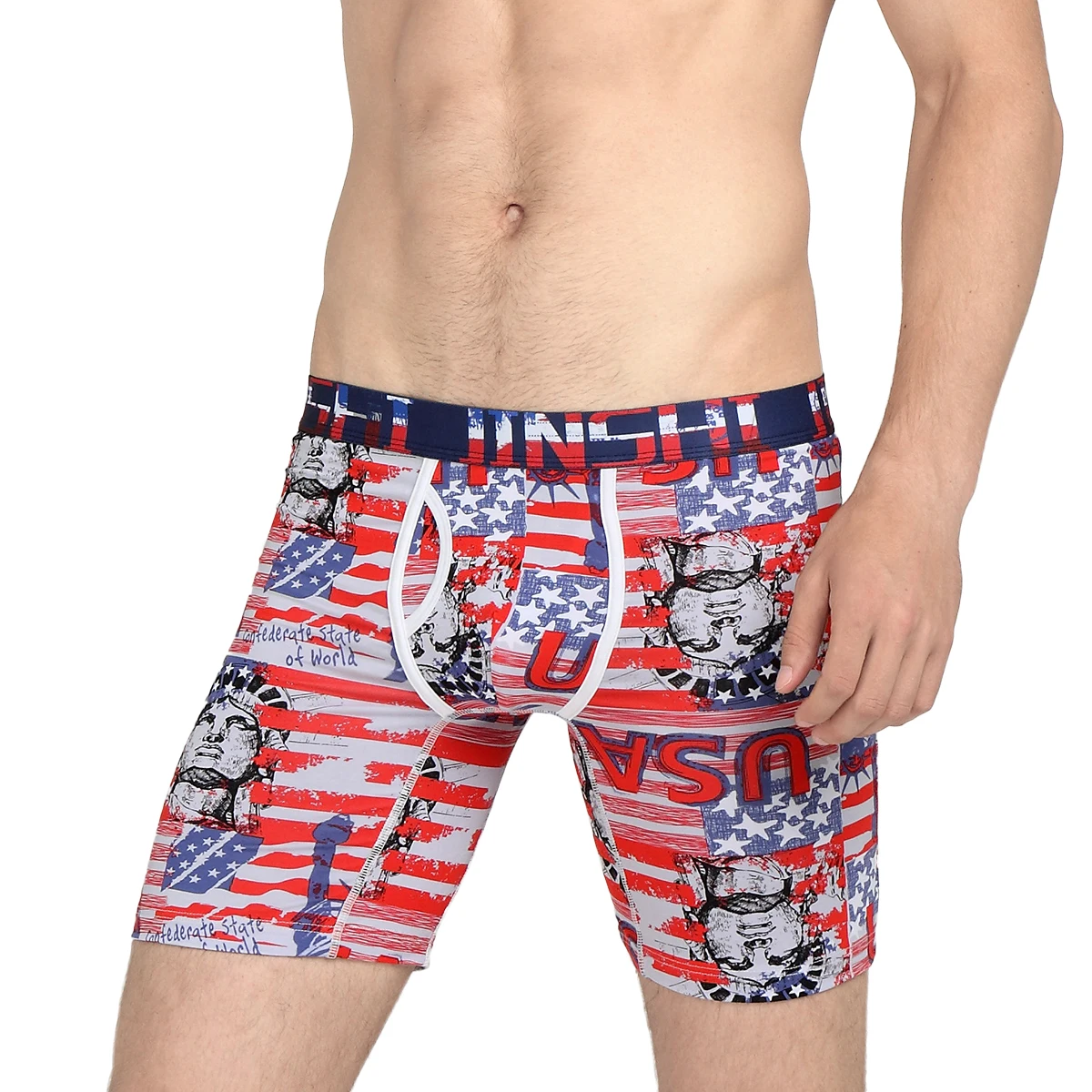 Male Panties Shorts Perfect-Fit Comfortable Simple Bamboo Breathable No Ride Up Homme Boxershorts Width Flex Waistband