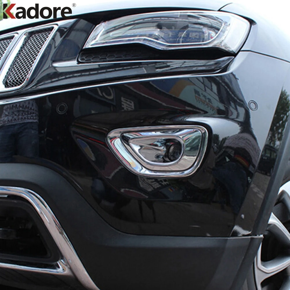 Для Jeep Grand Cherokee 2014 2016 2017 2018 ABS хромированный передние противотуманные фары
