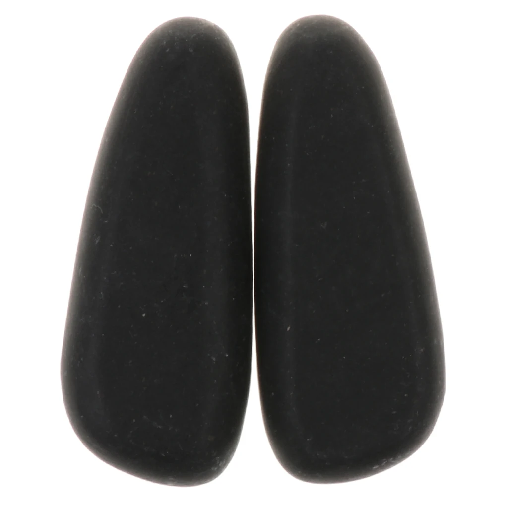 2X высококачественные Черные базальтовые горячие камни для фитнеса спа-массажа