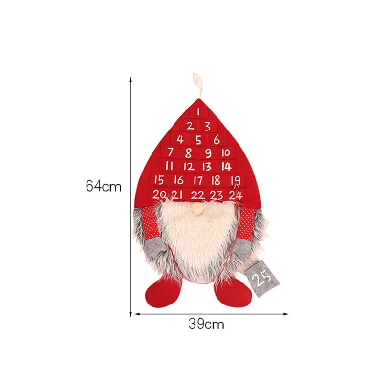 Рождественский Адвент календарь лесной человек рождественские украшения лобби