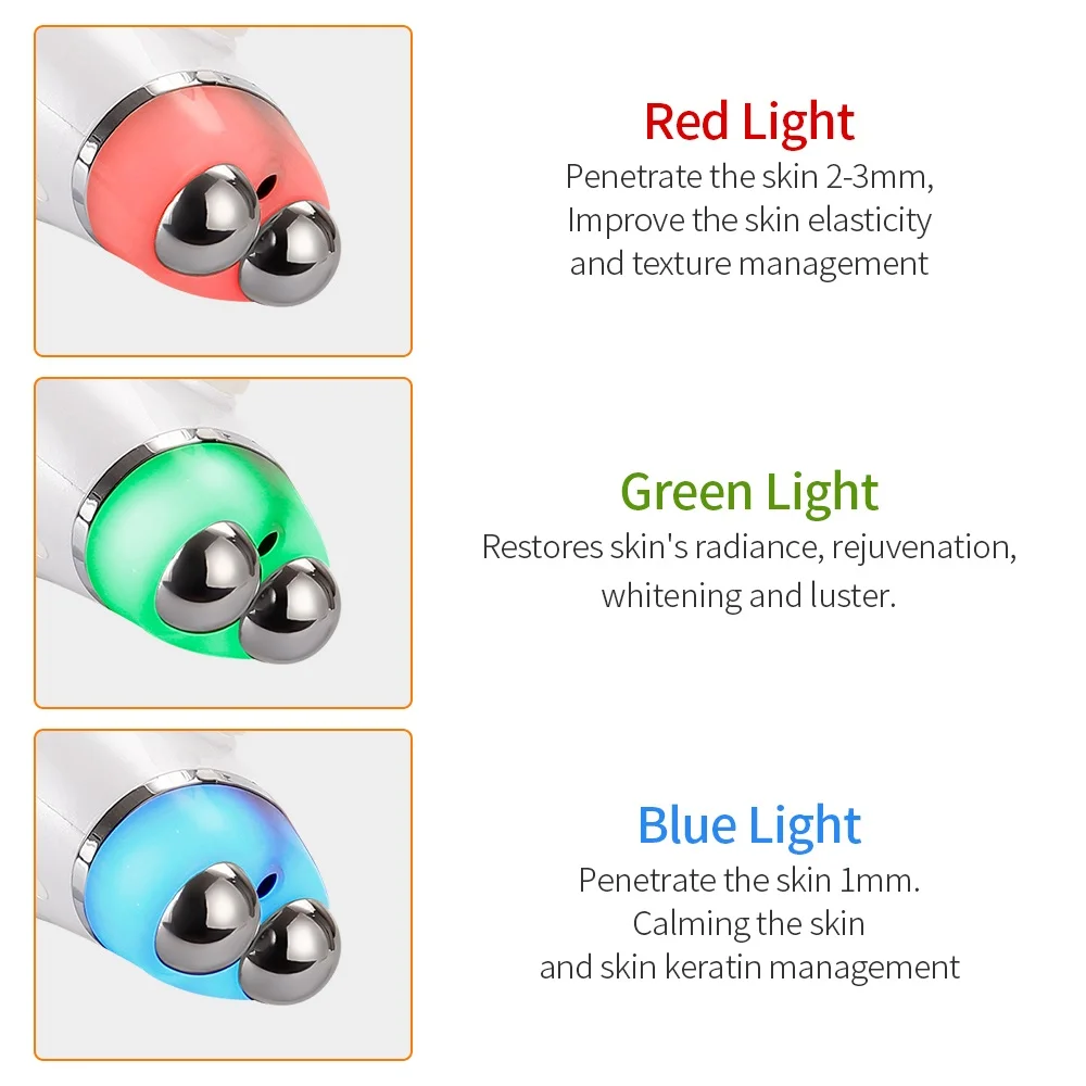 4 в 1 светодиодный Жер для лица|Устройство ухода за кожей лица| |