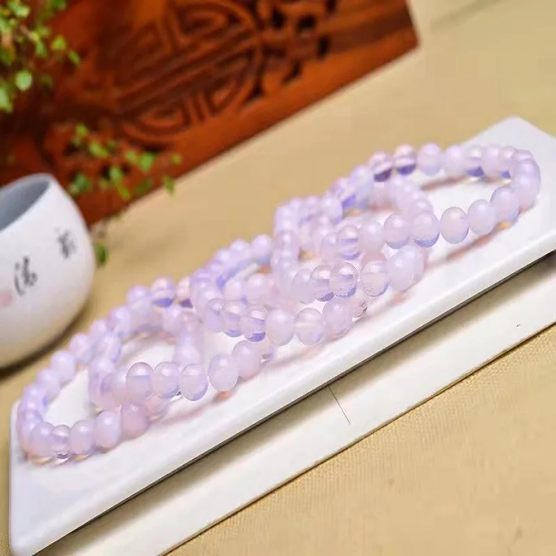 

Браслет из розового опалитового бисера, 8 мм, чакра, восстанавливающая Растяжка, украшение для дома, браслеты из каменных бусин