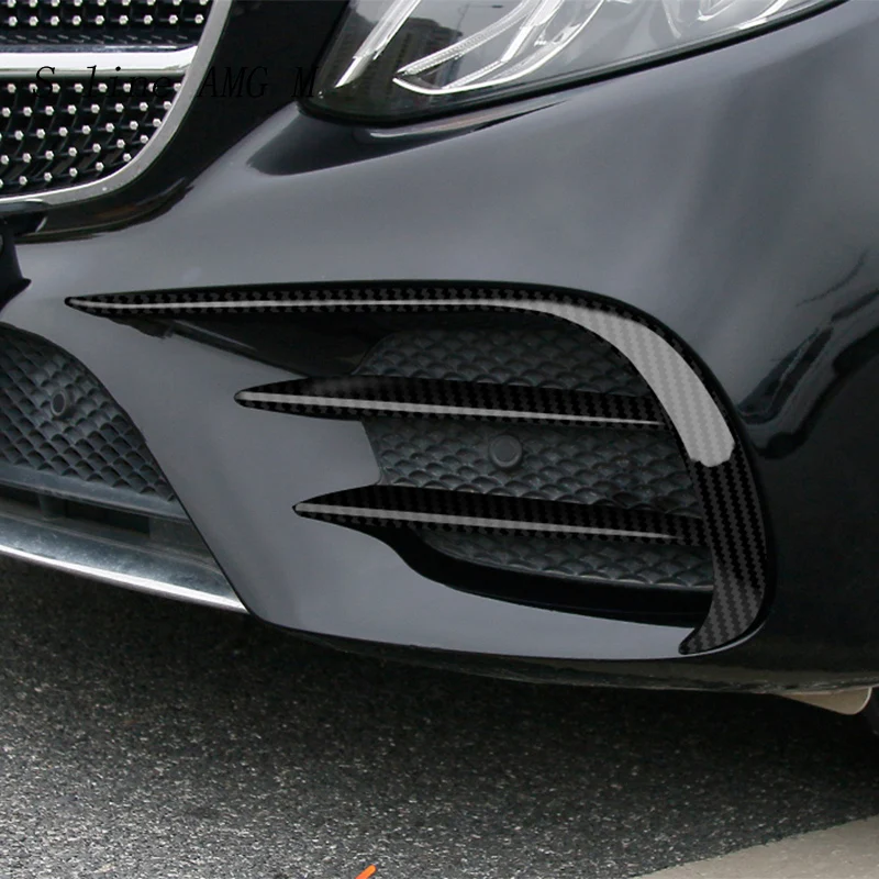 Автомобильный Стайлинг для Mercedes Benz C Class W205 C43 C63 Для AMG Передняя противотумансветильник РА из углеродного волокна накладка наклейка автомоби...