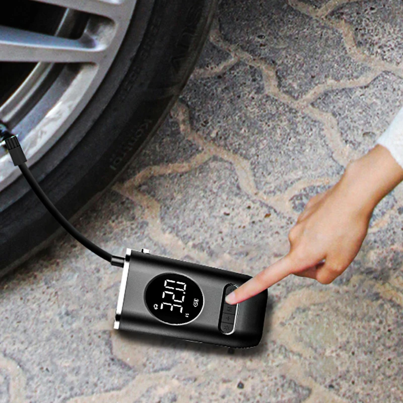Mini Wireless Electric Inflator Pump Portable Smart Digital Air Compressor Tire Pressure Detection For Car Bike Motorcycle Balls |